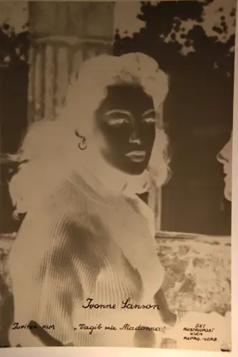Vintage Photo Negative Ivonne Sanson Italian film actress