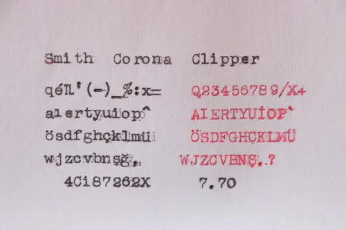 Vintage Smith Corona Clipper Floating Shift RAR old Turkish keyboard layout 1946