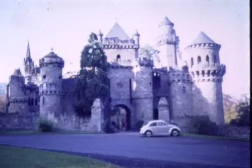 Original DIA Film Slide 35mm Löwenburg Hessen  '60s B9/R35