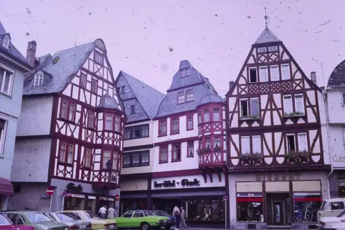 Original DIA Film Slide 35mm Weinbach Hessen  '60s B9/R40