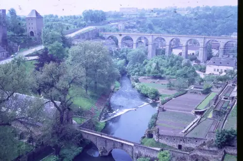 Original DIA Film Slide 35mm Luxembourg  '60s B9/R44