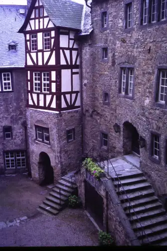 Original DIA Film Slide 35mm Schloss Runkel Hessen  '60s B9/R41