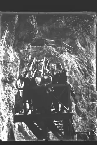Vintage Glasnegativ Platte Glassnegative Ausflug Ischl Umgebung