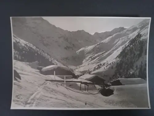 Altes Foto Alpenlandschaft bei Mandarfen /?/  K.Dornach Foto Innsbruck 1930/40
