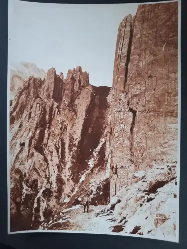 Lafatscher Joch sepiafarbene Fotografie  K.Dornach 1930/40