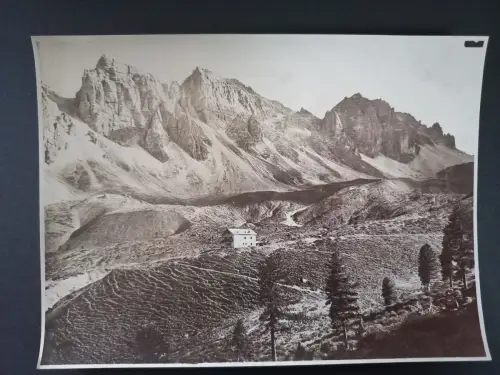 Altes Foto Adolf Pichler Hütte mit Kalkkögel c1930/40