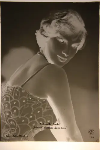 Vintage Glasnegativ Antonella Lualdi italienische Schauspielerin und Sängerin