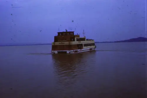 Original DIA Film Slide 35mm Schiff Badacsony at Lake Balaton  '70s  B3R65