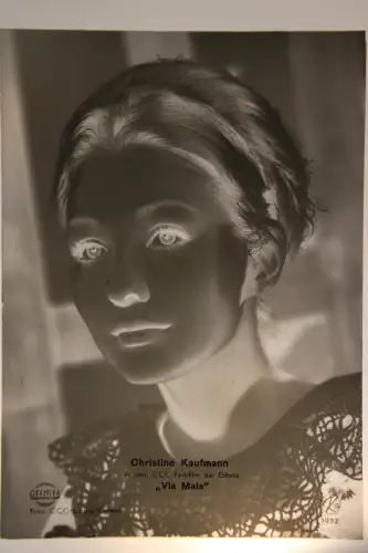 Vintage Glasnegativ Platte Glassnegative Christine Kaufmann "Via Mala"