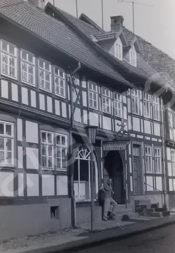 Orig Film Negativ DDR Stolberg vor der Konditorei-Bäckerei  1970s B14/5