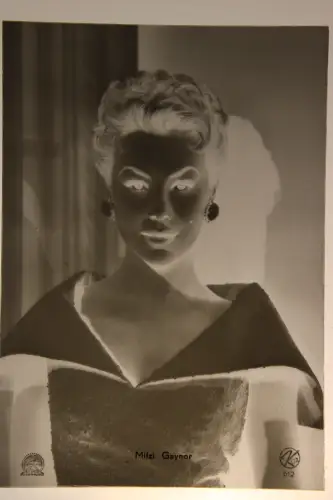 Vintage Glasnegativ Platte Glassnegative Mitzi Gaynor