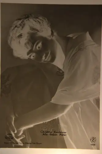 Vintage Glasnegativ Platte Glassnegative Christine Kaufmann