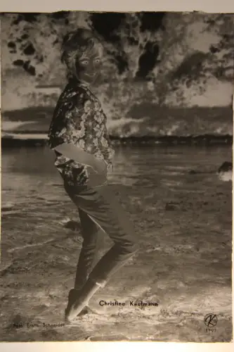 Vintage Glasnegativ Platte Glassnegative Christine Kaufmann