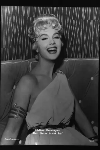 Vintage Glasnegativ Platte Glassnegative Mylene Demongeot