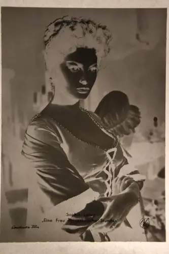 Vintage Glasnegativ Platte Glassnegative Sophia Loren Movie Star