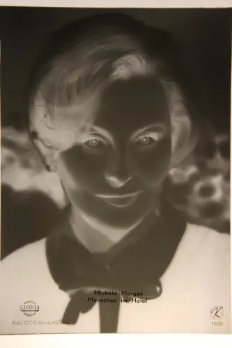 Vintage Glasnegativ Platte Glassnegative Michele Morgan