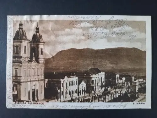AK Postcard Santa Maria (Brasilien) – Avenida Rio Branco 1916