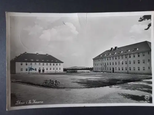 AK Postcard Löbau in Sachsen Kaserne Militäranlage