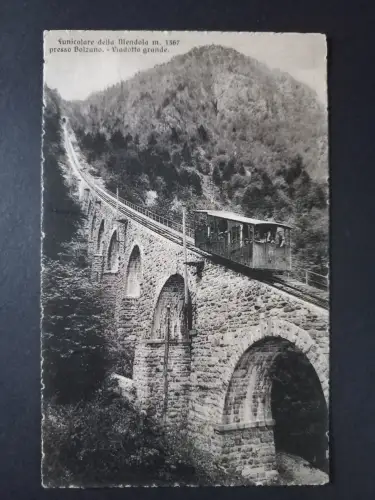 AK Postcard Standseilbahn Mendel bei Bozen – Viadukt