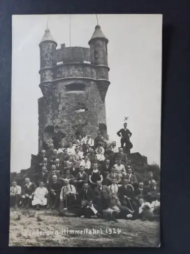 AK Postcard Gruppenfoto - Wanderung Himmelfahrt 1924