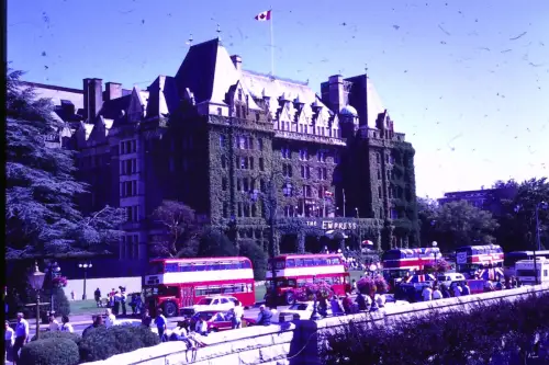 Original DIA Film Slide 35mm  Fairmont Empress Victoria, BC  '70s B9/R8