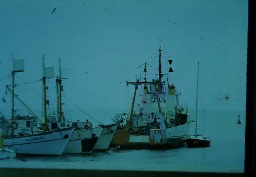 Orig DIA Film Slide  Hafen in Bulgarien, Nessebar  70s B11/4/8