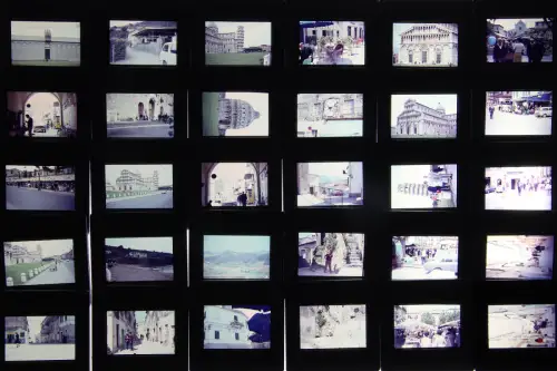 Original DIA Film Slide 35mm Agfacolor Glasrahmen Elba, Italy 1964 98Stk.