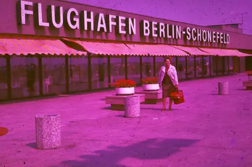 Original DIA Film Slide 35mm Flughafen Berlin SChönefeld  '760s   B2/R/72