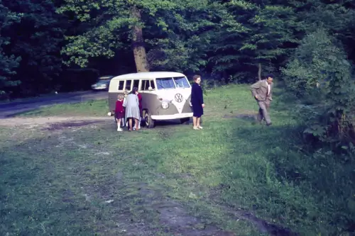 Original DIA Film Slide 35mm Volkswagen Transporter T1 '60s B2R29