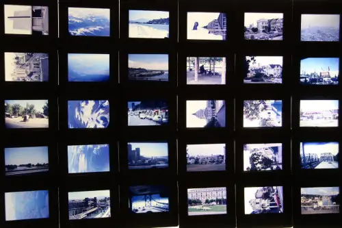 Original DIA Film Slide 35mm 108 Stk. USA-Canada Street Scenen Holiday