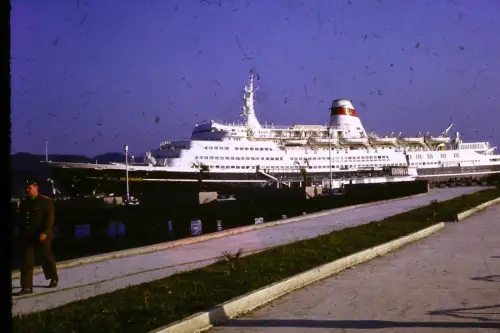 Original DIA Film Slide 35mm Kreuzfahrtschiff Taras Shevchenko '60s B2R23