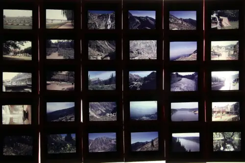 Original DIA Film Slide 35mm Glasrahmen Tschechoslowakai 45Stk+Carl Zeiss Box