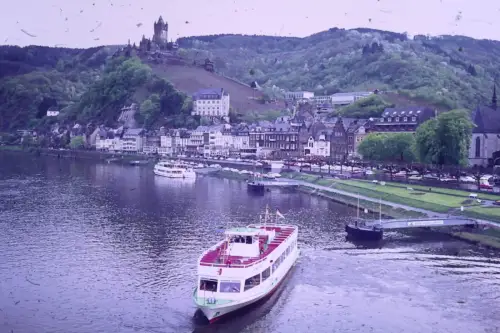 Original DIA Film Slide 35mm Mosel, Schiff Undine Deutschland '60s B9/R47