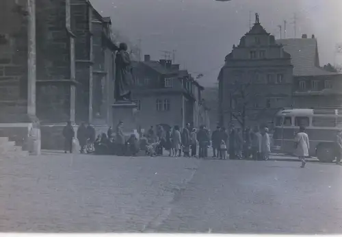 Orig Film Negativ DDR  Weimar Herderkirche Strassenszene  1960s B14/5/34