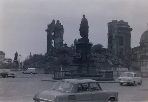 Orig Film Negativ DDR Dresden Neumarkt Frauenkirche c1970-72 B14/10/33