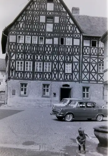 Orig Film Negativ DDR  Weimar Thüringen Geleithaus Strassenszene 1971  B14/12/13