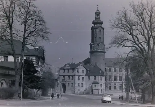 Orig Film Negativ DDR  Weimar Stadtschloss Strassenszene  1960s B14/5/36