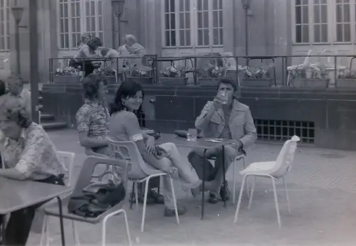 Orig Film Negativ DDR Dresden Kaffeepause 70s  B14/10/36