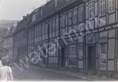 Orig Film Negativ DDR Stolberg  Fachwerkhäuser Strassenszene   1970s B14/5