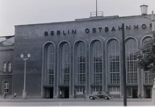 Orig Film Negativ DDR  Berlin Ostbahnhof & EMW B14/5/33