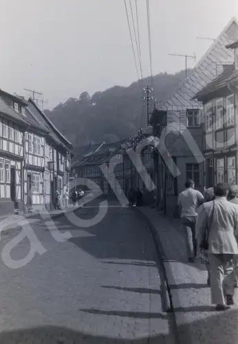 Orig Film Negativ DDR Stolberg Fachwerkhäuser Strassenszene 1970s B14/5