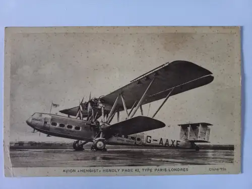 Postcard CPA AK Imperial Airways London  "HENGIST" Hendly Page 42