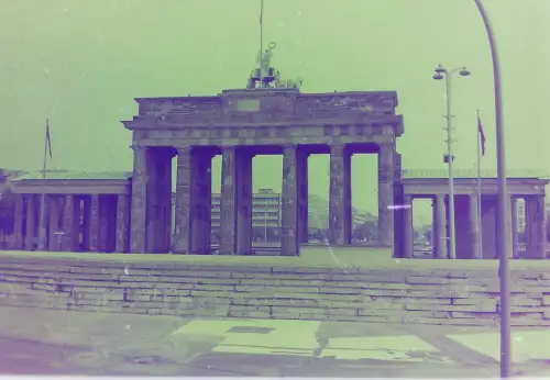 Orig Film Negativ Brandenburger Tor Berlin  K2/10/82