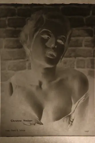 Vintage Glasnegativ Platte Glassnegative Christine Nielsen