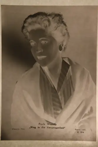 Vintage Glasnegativ Platte Glassnegative Paula Wessely