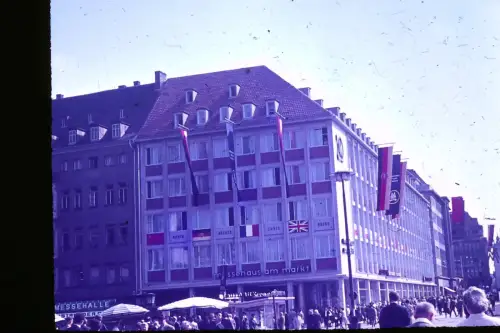 Original DIA Film Slide 35mm Messehaus am Markt, Leipzig DDR  '60s B2R82