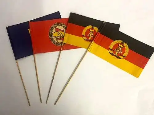 Hausfähnchen DDR, 4 Stück - Ostalgie pur!!!
