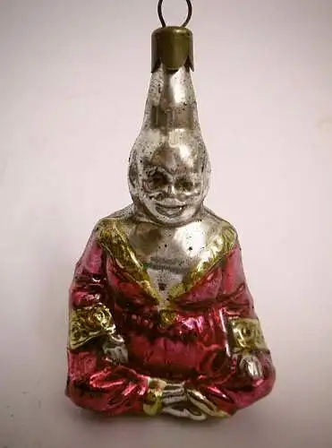 Nostalgischer Christbaumschmuck "Meditierender Buddha", Höhe ca. 9 cm