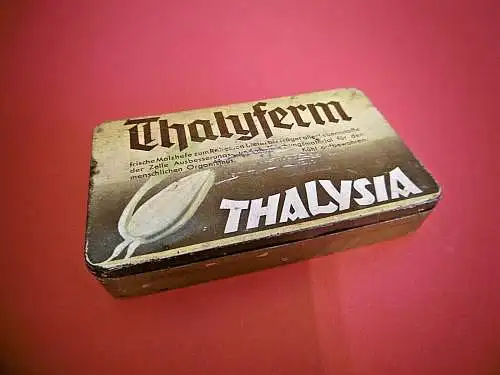 Alte Blechdose "Thalyferm" Malzhefe von Thalysia