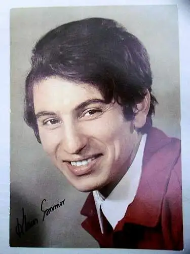 Grosse Original Faksimile Autogrammkarte Klaus Sommer